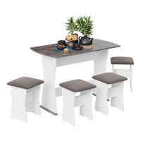 Обеденная группа Тип 1, ателье темный/иск. замша Stone купить в Минске Обеденная группа Тип 1, ателье темный/иск. замша Stone купить в Минске