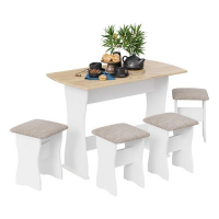 Обеденная группа Тип 1, дуб крафт золотой/иск. замша Latte купить в Минске Обеденная группа Тип 1, дуб крафт золотой/иск. замша Latte купить в Минске