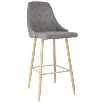 Стул барный AksHome LARA 2 (Лара 2) светло-серая ткань 1701-26/дуб Стул барный AksHome LARA 2 (Лара 2) светло-серая ткань 1701-26/дуб