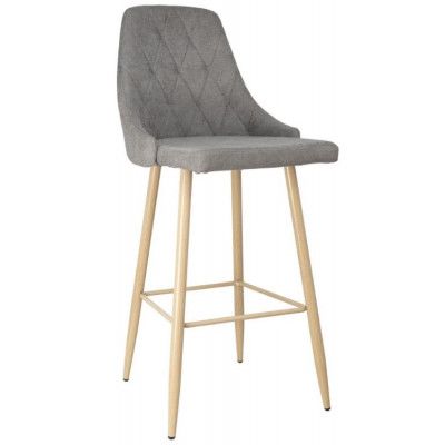 Стул барный AksHome LARA 2 (Лара 2) светло-серая ткань 1701-26/дуб купить в Минске