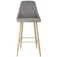 Стул барный AksHome LARA 2 (Лара 2) светло-серая ткань 1701-26/дуб купить в Минске