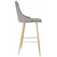 Стул барный AksHome LARA 2 (Лара 2) светло-серая ткань 1701-26/дуб купить в Минске