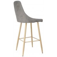 Стул барный AksHome LARA 2 (Лара 2) светло-серая ткань 1701-26/дуб купить в Минске