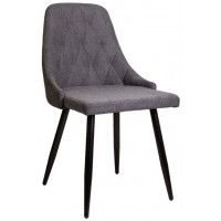 Стул AksHome LARA (Лара) темно-серая ткань 1701-30/черный