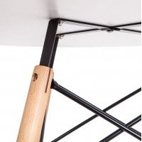 Стол AksHome Leila (Лейла) 800*750 белый/бук купить в Минске