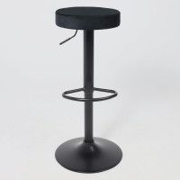 Стул барный Akshome LEMMA (Лемма) черный велюр/черный купить в Минске