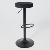 Стул барный Akshome LEMMA (Лемма) черный велюр/черный купить в Минске