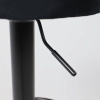 Стул барный Akshome LEMMA (Лемма) черный велюр/черный купить в Минске