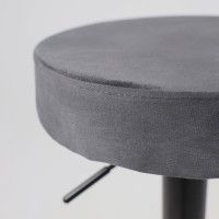 Стул барный Akshome LEMMA (Лемма) серый велюр/черный купить в Минске Стул барный Akshome LEMMA (Лемма) серый велюр/черный купить в Минске