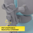 Кресло AksHome LEO (Лео) ткань голубой купить в Минске