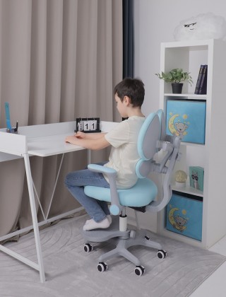 Кресло AksHome LEO (Лео) ткань голубой купить в Минске