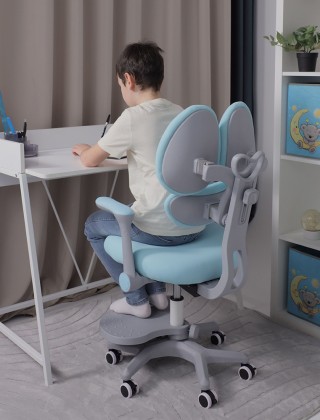 Кресло AksHome LEO (Лео) ткань голубой купить в Минске