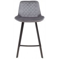 Стул барный AksHome LEROS (Лерос) серый велюр HLR-21/черный купить в Минске