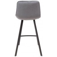 Стул барный AksHome LEROS (Лерос) серый велюр HLR-21/черный купить в Минске