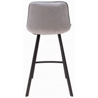 Стул барный AksHome LEROS (Лерос) светло-серый велюр HLR-20/черный купить в Минске Стул барный AksHome LEROS (Лерос) светло-серый велюр HLR-20/черный купить в Минске