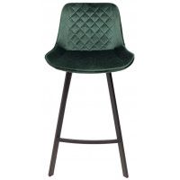 Стул барный AksHome LEROS (Лерос) темно-зеленый велюр HLR-57/черный купить в Минске Стул барный AksHome LEROS (Лерос) темно-зеленый велюр HLR-57/черный купить в Минске