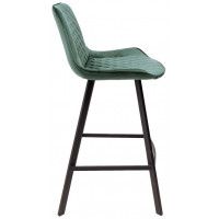 Стул барный AksHome LEROS (Лерос) темно-зеленый велюр HLR-57/черный купить в Минске Стул барный AksHome LEROS (Лерос) темно-зеленый велюр HLR-57/черный купить в Минске