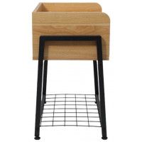 Стол журнальный Akshome LESTER, дуб сонома/черный, 460*320*530 купить в Минске