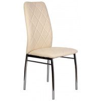 Стул AksHome LILY (Лили) экокожа кремовый/хром