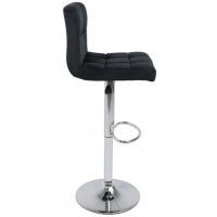 Стул барный AksHome LOGOS (Логос) черный велюр HCJ-50/хром купить в Минске