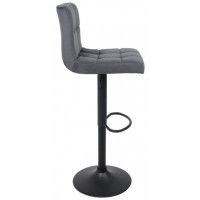 Стул барный AksHome LOGOS (Логос) темно-серый велюр HCJ-40/черный купить в Минске