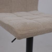 Стул барный AksHome LOGOS (Логос) бежевый шенилл Ote Canna 170/черный купить в Минске Стул барный AksHome LOGOS (Логос) бежевый шенилл Ote Canna 170/черный купить в Минске