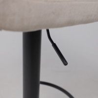 Стул барный AksHome LOGOS (Логос) бежевый шенилл Ote Canna 170/черный купить в Минске Стул барный AksHome LOGOS (Логос) бежевый шенилл Ote Canna 170/черный купить в Минске