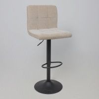 Стул барный AksHome LOGOS (Логос) бежевый шенилл Ote Canna 170/черный купить в Минске Стул барный AksHome LOGOS (Логос) бежевый шенилл Ote Canna 170/черный купить в Минске