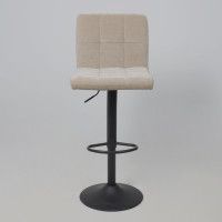 Стул барный AksHome LOGOS (Логос) бежевый шенилл Ote Canna 170/черный купить в Минске Стул барный AksHome LOGOS (Логос) бежевый шенилл Ote Canna 170/черный купить в Минске