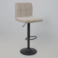 Стул барный AksHome LOGOS (Логос) бежевый шенилл Ote Canna 170/черный купить в Минске Стул барный AksHome LOGOS (Логос) бежевый шенилл Ote Canna 170/черный купить в Минске