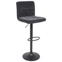Стул барный AksHome LOGOS (Логос) черный шенилл Ote Canna 460/черный