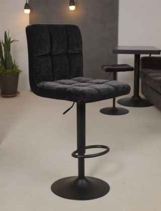 Стул барный AksHome LOGOS (Логос) черный шенилл Ote Canna 460/черный купить в Минске