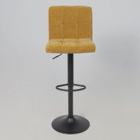 Стул барный AksHome LOGOS (Логос) горчичный шенилл Ote Canna 273/черный купить в Минске Стул барный AksHome LOGOS (Логос) горчичный шенилл Ote Canna 273/черный купить в Минске