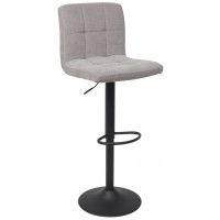 Стул барный AksHome LOGOS (Логос) серый шенилл Ote Canna 452/черный