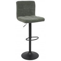 Стул барный AksHome LOGOS (Логос) темно-зеленый шенилл Ote Canna 352/черный