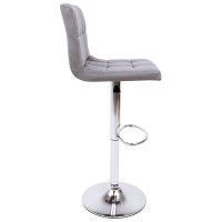 Стул барный AksHome LOGOS (Логос) темно-серый велюр HCJ-40/хром купить в Минске