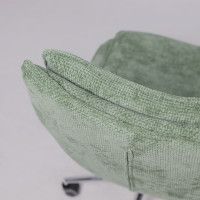 Кресло AksHome LOLA (Лола) зеленая рогожка GY91-14/хром купить в Минске