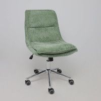 Кресло AksHome LOLA (Лола) зеленая рогожка GY91-14/хром купить в Минске