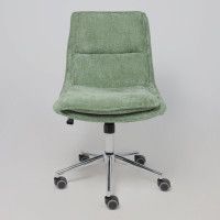 Кресло AksHome LOLA (Лола) зеленая рогожка GY91-14/хром купить в Минске