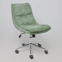 Кресло AksHome LOLA (Лола) зеленая рогожка GY91-14/хром купить в Минске