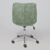 Кресло AksHome LOLA (Лола) зеленая рогожка GY91-14/хром купить в Минске