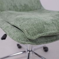 Кресло AksHome LOLA (Лола) зеленая рогожка GY91-14/хром купить в Минске