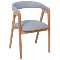 Стул ЛОНДОН светло-серый велюр Simple 01/светлый бук Стул ЛОНДОН светло-серый велюр Simple 01/светлый бук