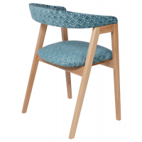 Стул ЛОНДОН синий шенилл узор/светлый бук купить в Минске