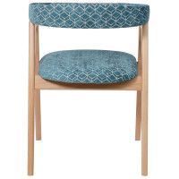 Стул ЛОНДОН синий шенилл узор/светлый бук купить в Минске