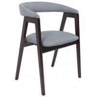 Стул ЛОНДОН серая рогожка Kiton 06/темный бук