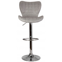 Стул барный AksHome Lora (Лора) светло-серая ткань/хром купить в Минске