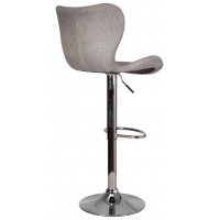 Стул барный AksHome Lora (Лора) светло-серая ткань/хром купить в Минске