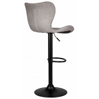 Стул барный AksHome Lora (Лора) светло-серая ткань/черный купить в Минске
