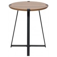 Стол журнальный Akshome LOTUS, орех светлый/черный, d450*550 купить в Минске Стол журнальный Akshome LOTUS, орех светлый/черный, d450*550 купить в Минске